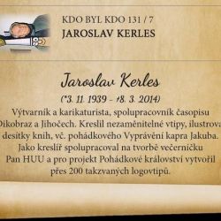 Nová sběratelská fotonálepka s portrétem Jaroslava Kerlese